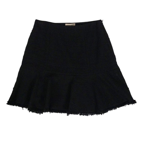 Rebecca Taylor Black Textured Tweed Skirt 2 NWT - Picture 1 of 7